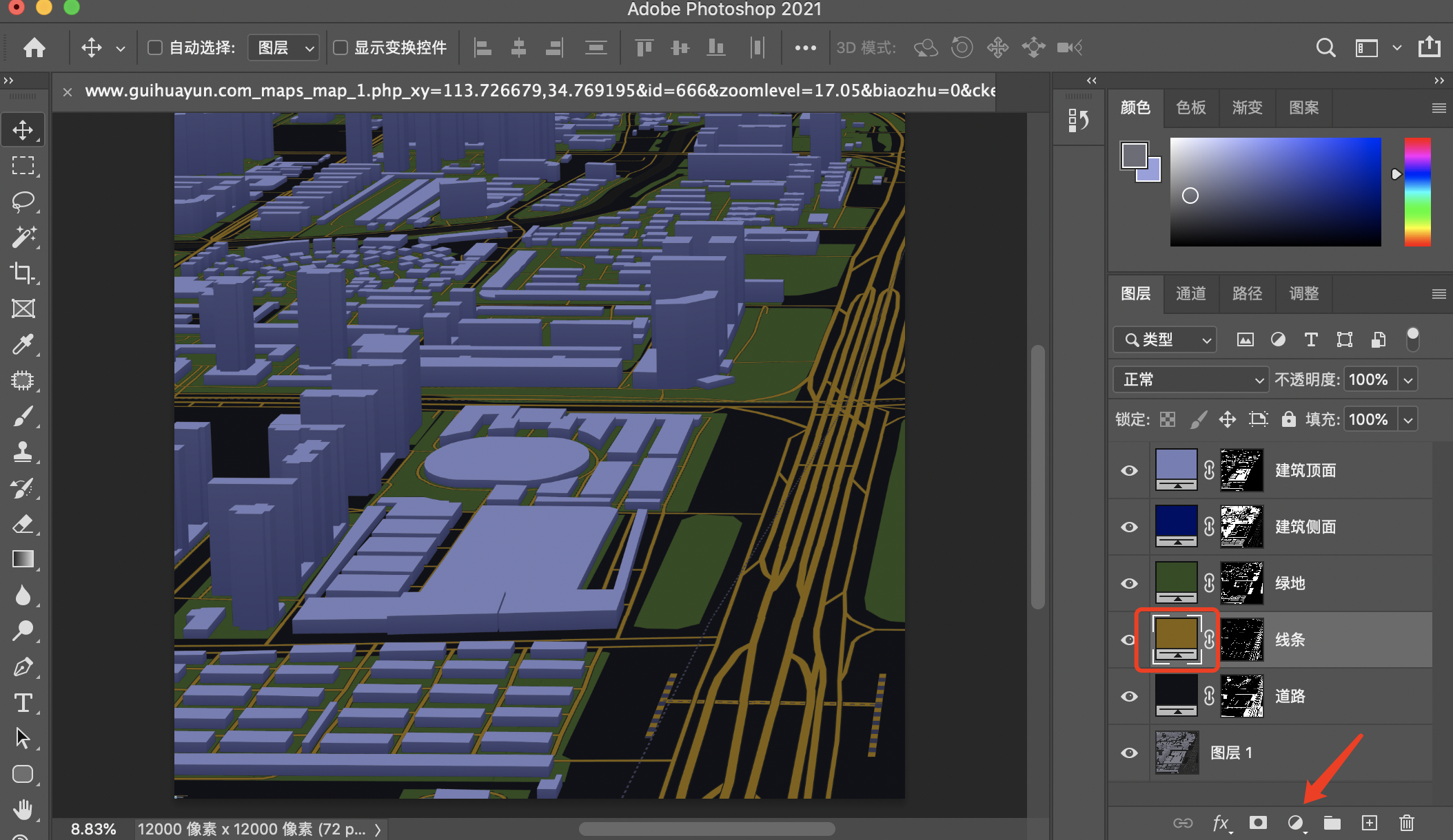 用高德地图生成3D建筑模型高清图 - 简书 - 图16