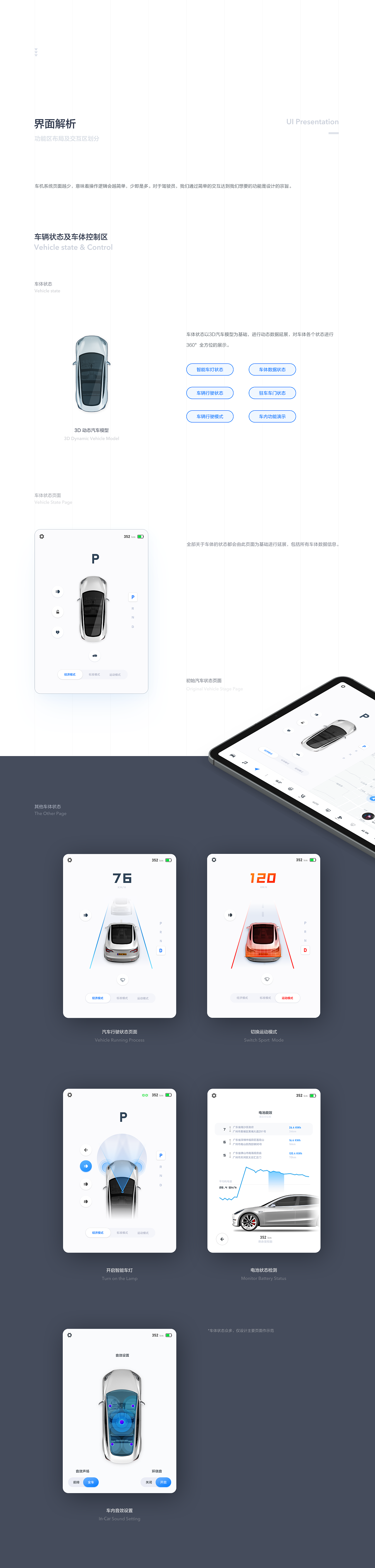 汽车交互探索-Tesla人机交互Redesign|UI|软件界面|圆早 - 原创作品 - 站酷 (ZCOOL) - 图5