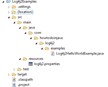 Log4j2 属性文件示例 - 图1