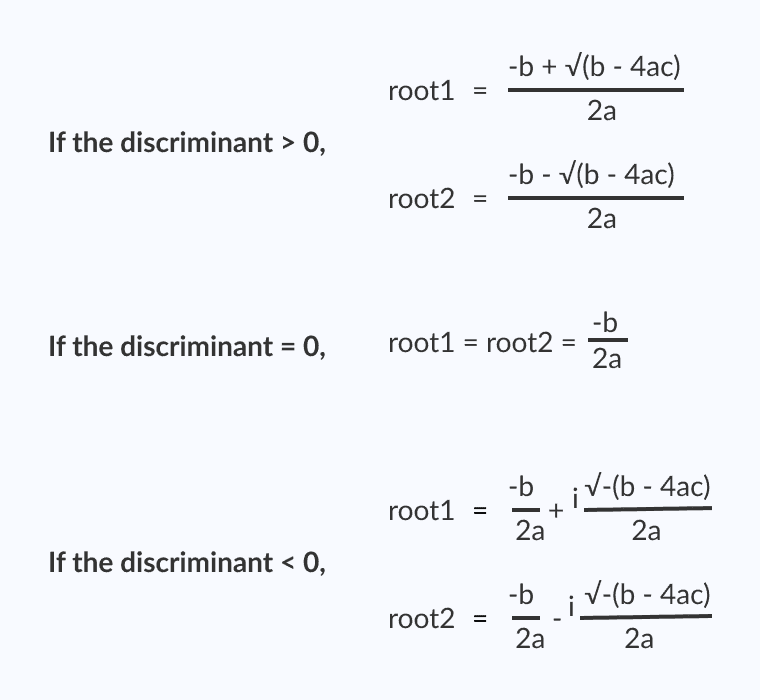 C 程序：查找二次方程的根 - 图1