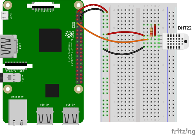 Temperature upload over MQTT using Raspberry Pi and DHT22 sensor - 图4