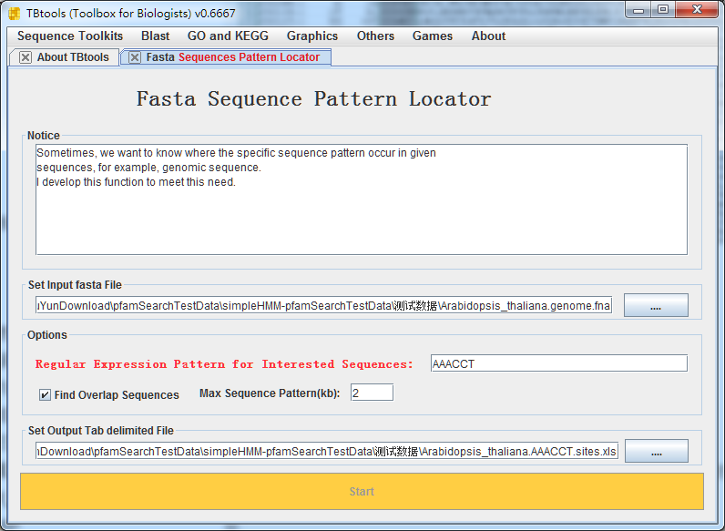 大范围查找序列模式所在位置，用TBtools啊~ - 图5