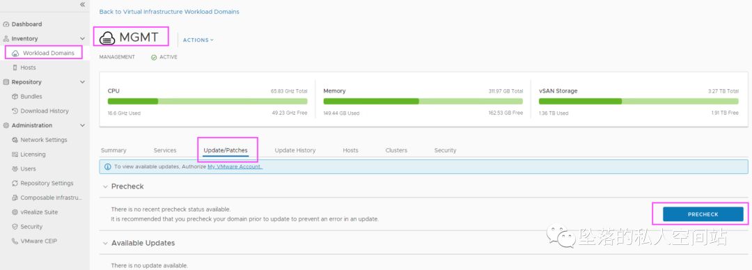 🥮8x07 VCF 如何升级SDDC Manager - 图11