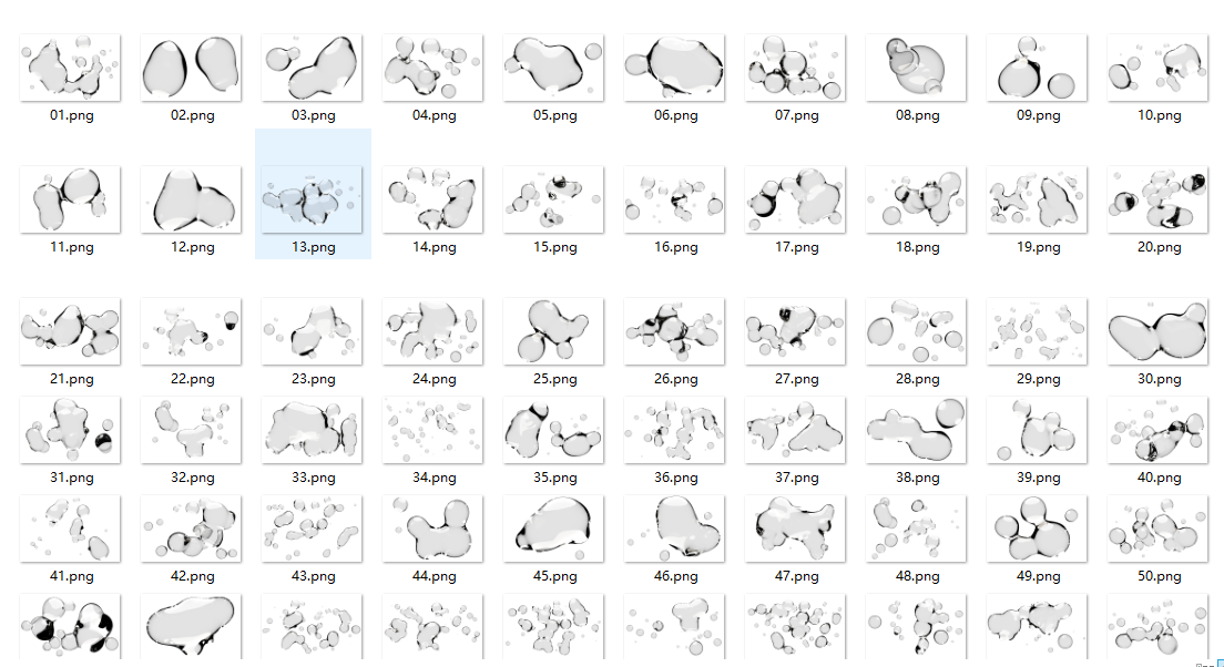 【516】大厂液态水滴惊艳素材60款PNG - 图11