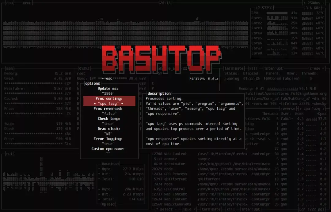 bashtop - 图1