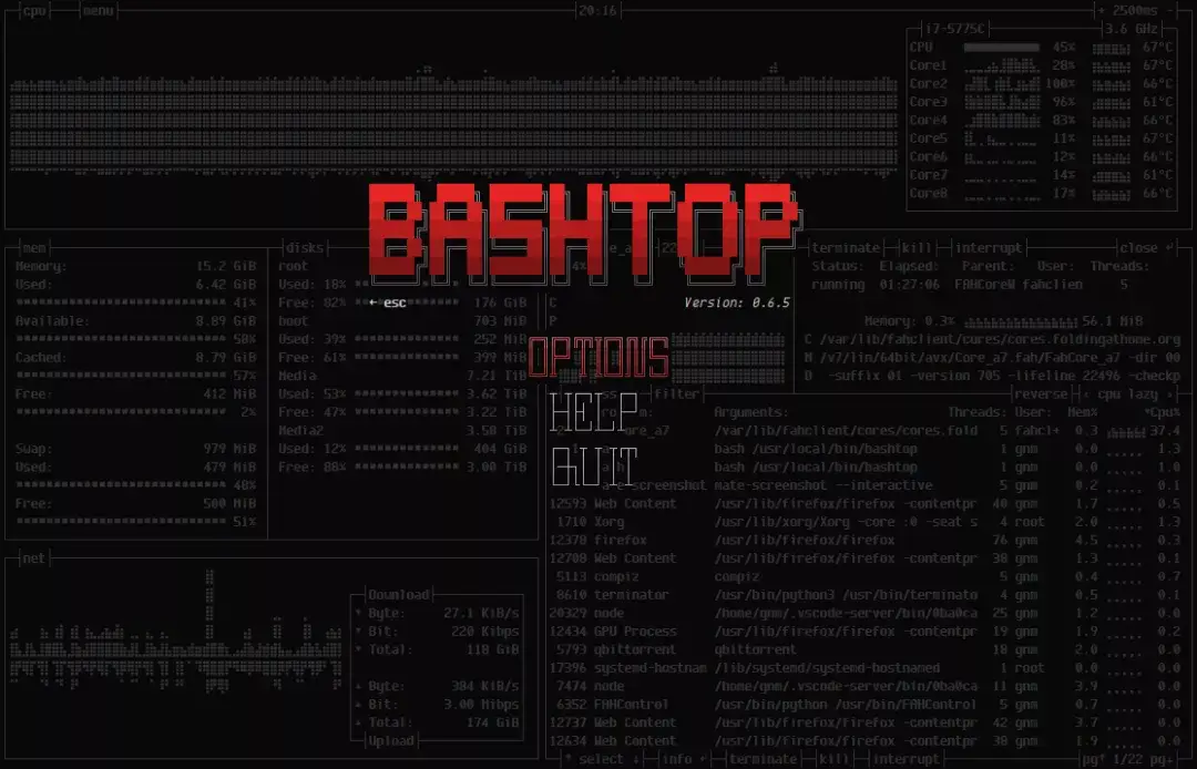 bashtop - 图3