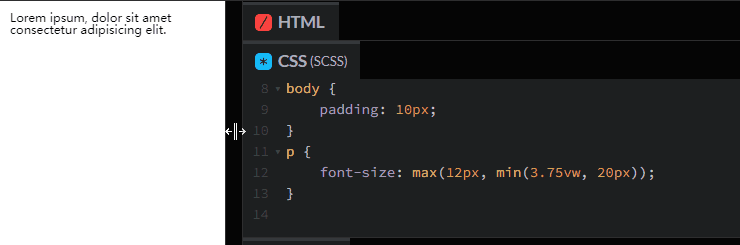 CSS 解决方案：数学函数之 min、max、clamp - 图3