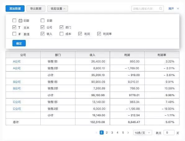 B端-表格设计从功能/交互/UI分析 - 图4