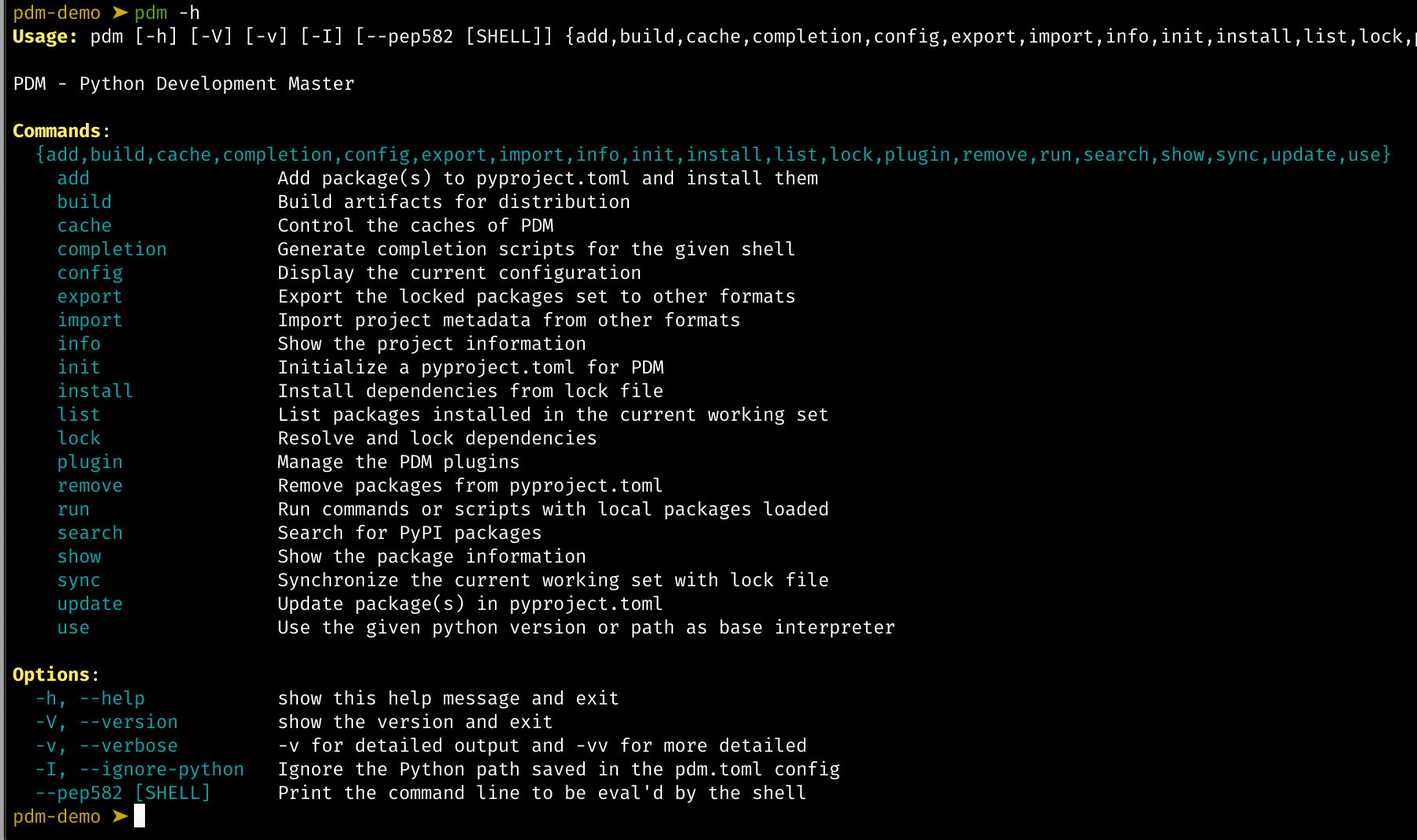 划时代的 Python 包管理器：PDM 教程 — 入门篇