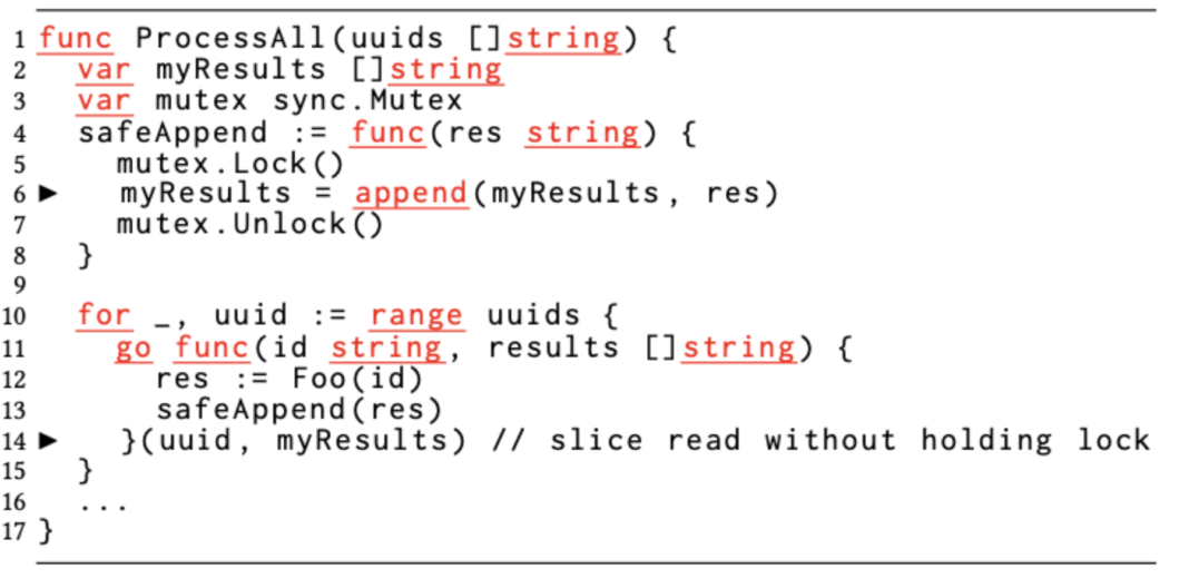 Data race in slices even after using locks.