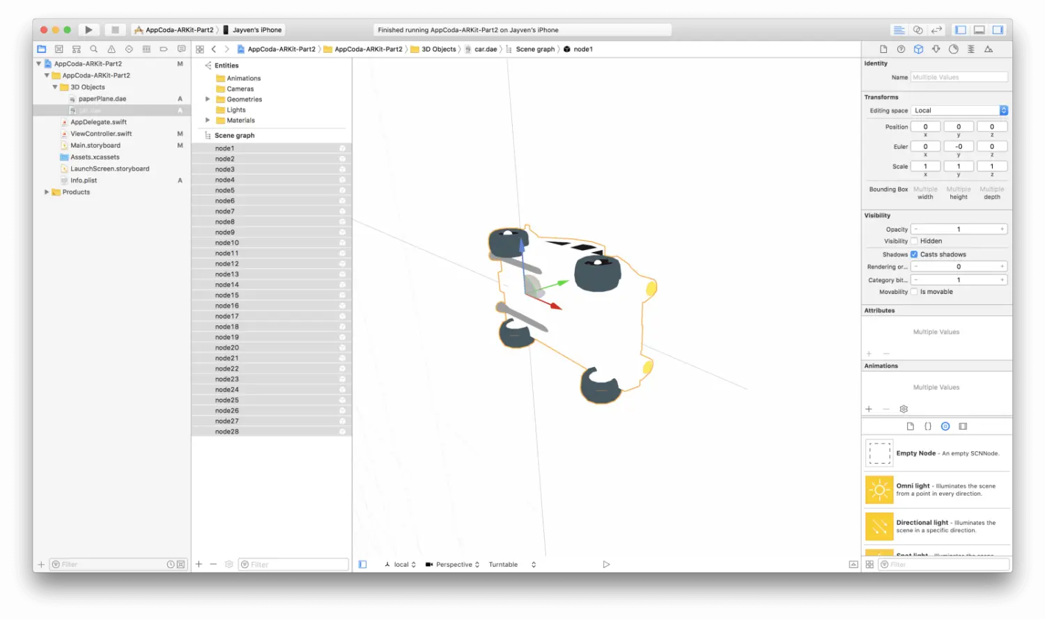 iOS开发 · iOS音视频开发 - ARKit教学：学习如何在实境加入一个虚拟3D物件 - 图8