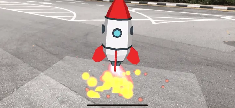 iOS开发 · iOS音视频开发 - ARKit 教学：实作火箭飞船发射，学习 SceneKit 和 Physics - 图7