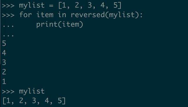 Python 让列表逆序排列的 3 种方式 - 图7