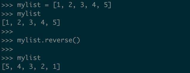Python 让列表逆序排列的 3 种方式 - 图1