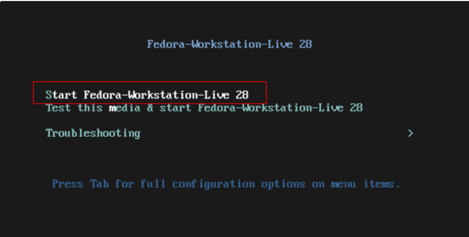 Fedora 28 安装过程 - 图3
