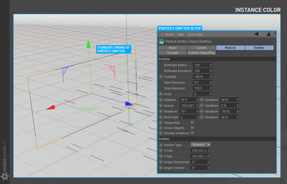 Using Standard C4D Particles-使用标准 C4D 粒子 - 图2