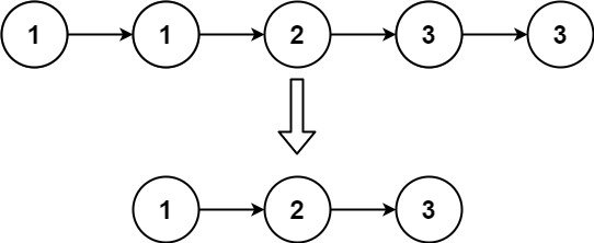 83.删除排序链表中的重复元素 - 图3