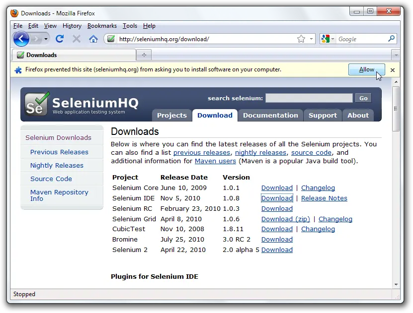 安装 Selenium IDE - 图1
