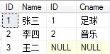SQL多表连接查询（详细实例） - 图2