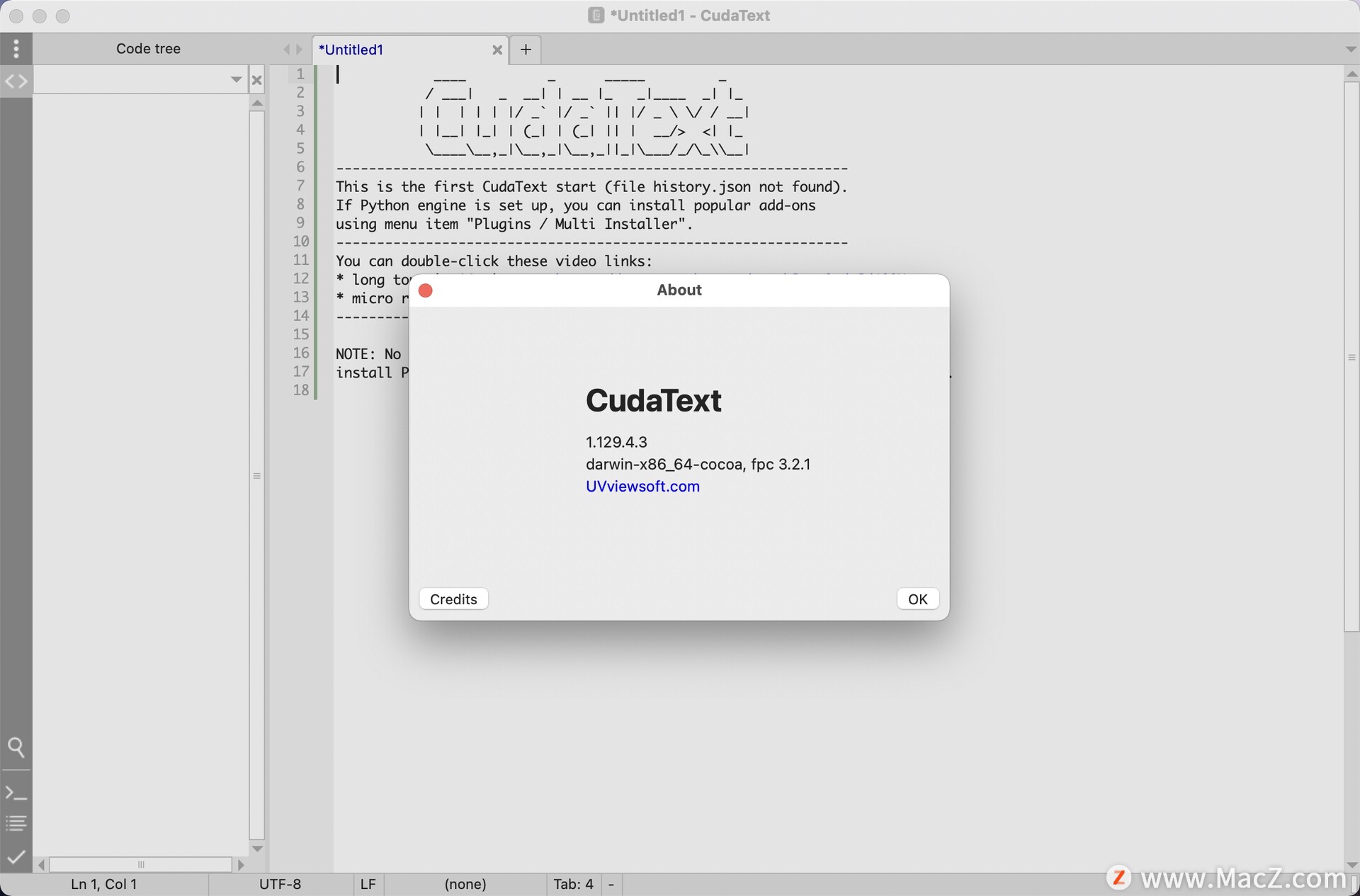 CudaText for Mac(代码编辑器) v1.129.4.3最新版 - 图1
