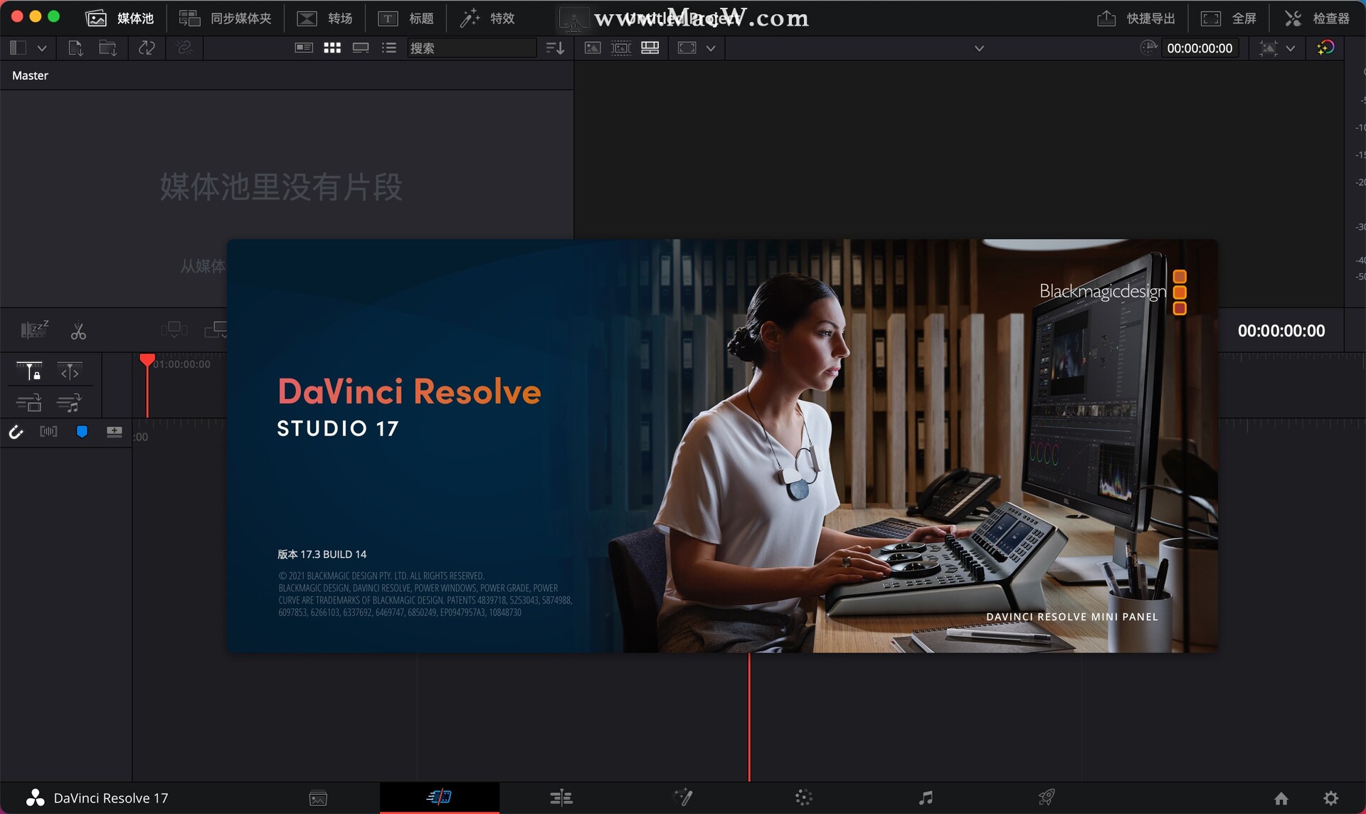 Mac(达芬奇影视后期处理软件 DaVinci Resolve Studio 17.3 - 图1