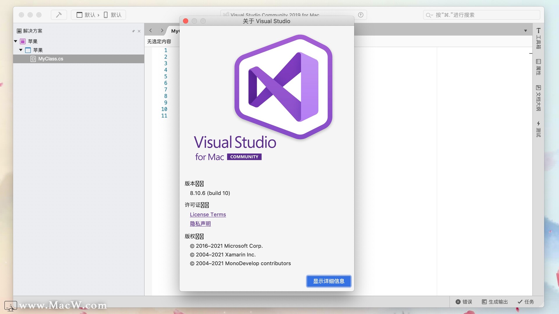 Visual Studio for mac(微软代码编辑器)  v8.10.6中文版 - 图1