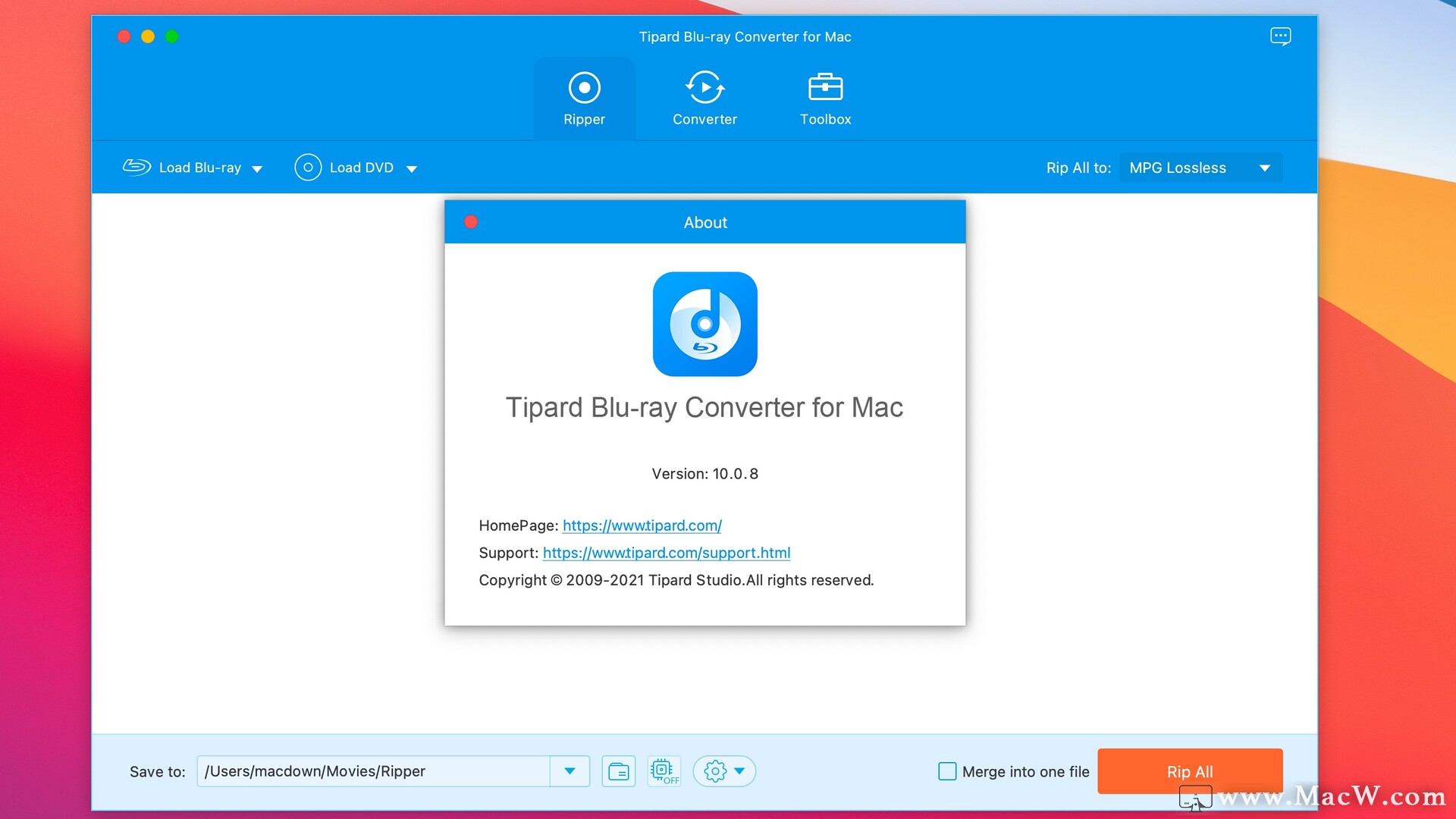Tipard Blu-ray Converter for Mac (蓝光视频转换器)v10.0.8永久激活版 - 图1