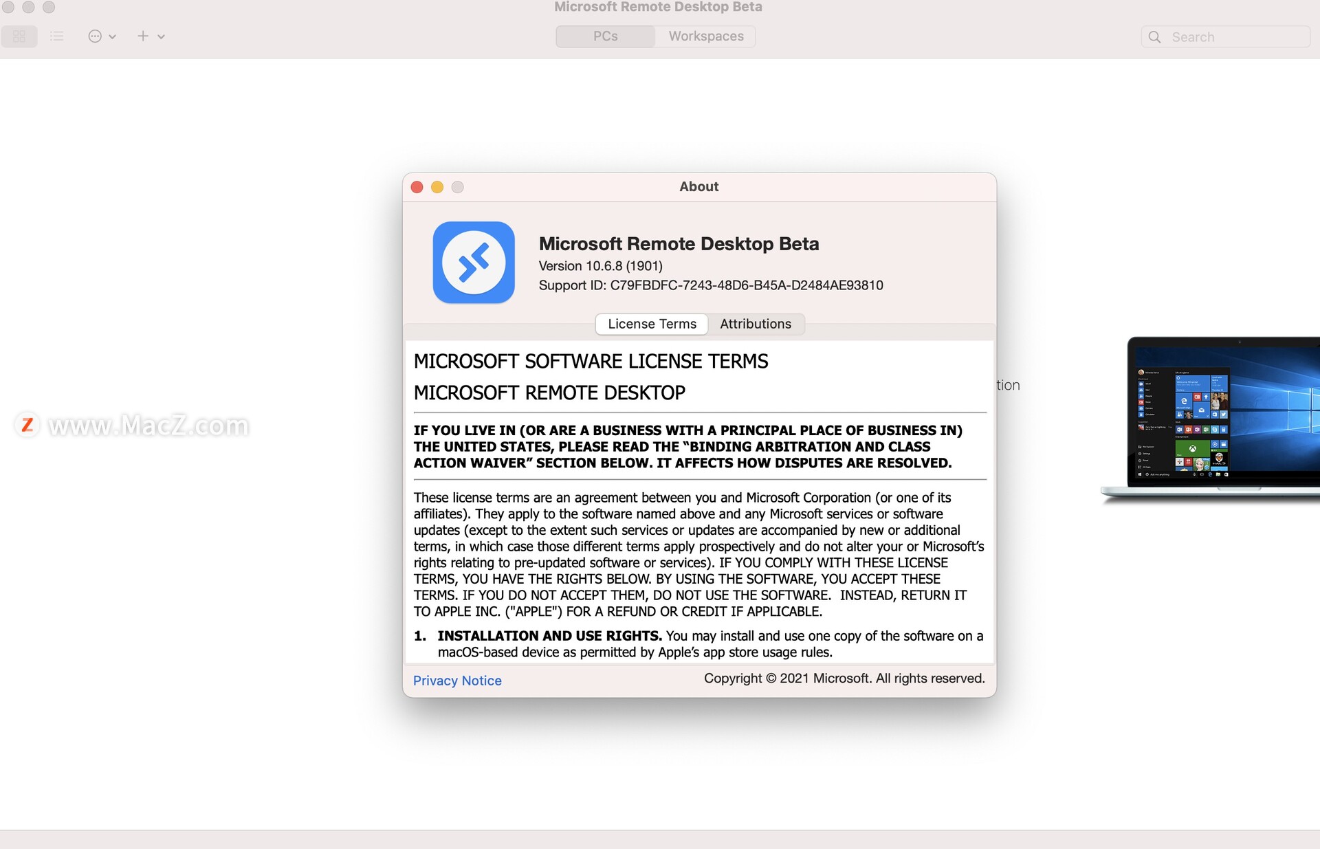 Microsoft Remote Desktop for Mac(微软远程连接工具)v10.6.8(1901) - 图1