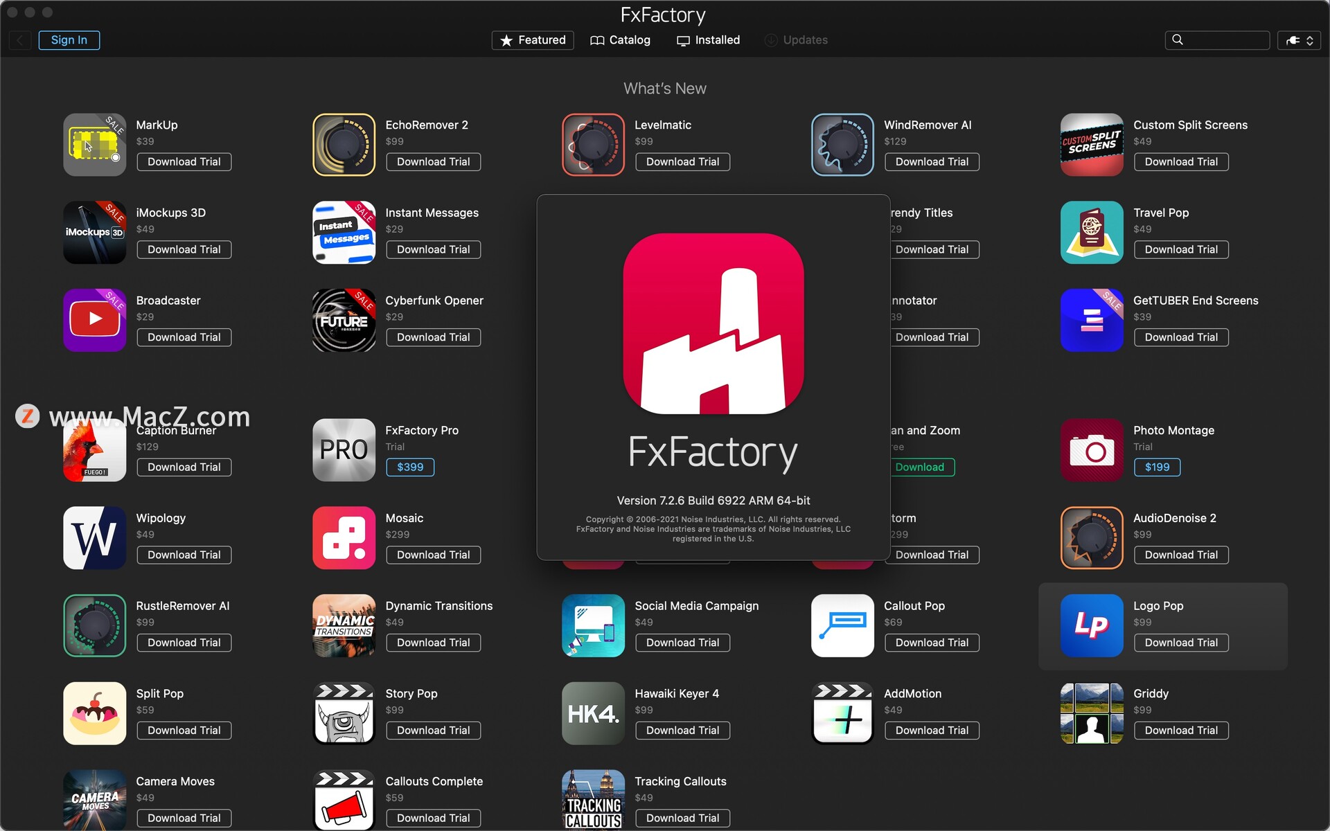 FxFactory 7 Pro for Mac(fcpx/ae/pr视觉特效插件包v7.2.6(6922) - 图1