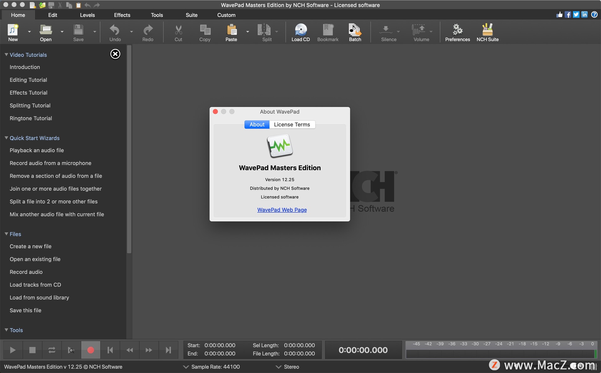 NCH WavePad for Mac(音频编辑软件)v12.25激活版 - 图1