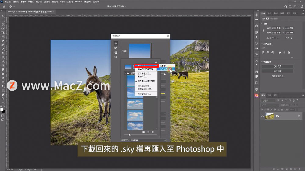 Photoshop 22.5 新功能：更多天空替换素材下载、弯曲变形与探索功能的强化 - 图5