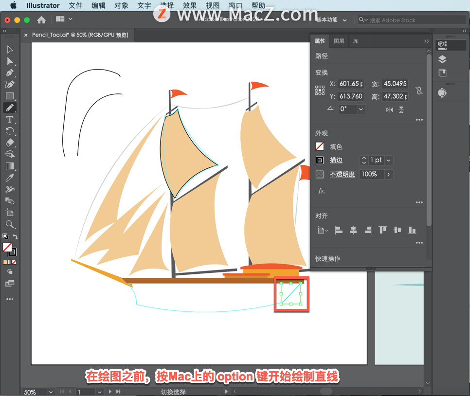 Illustrator 教程：如何在 Illustrator 中使用铅笔工具绘图？ - 图15