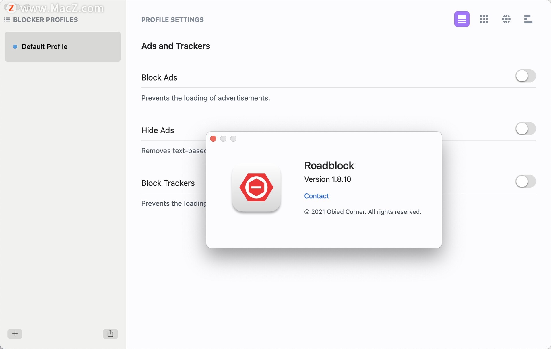 Roadblock for Mac(强大的内容拦截工具)v1.8.10 - 图1