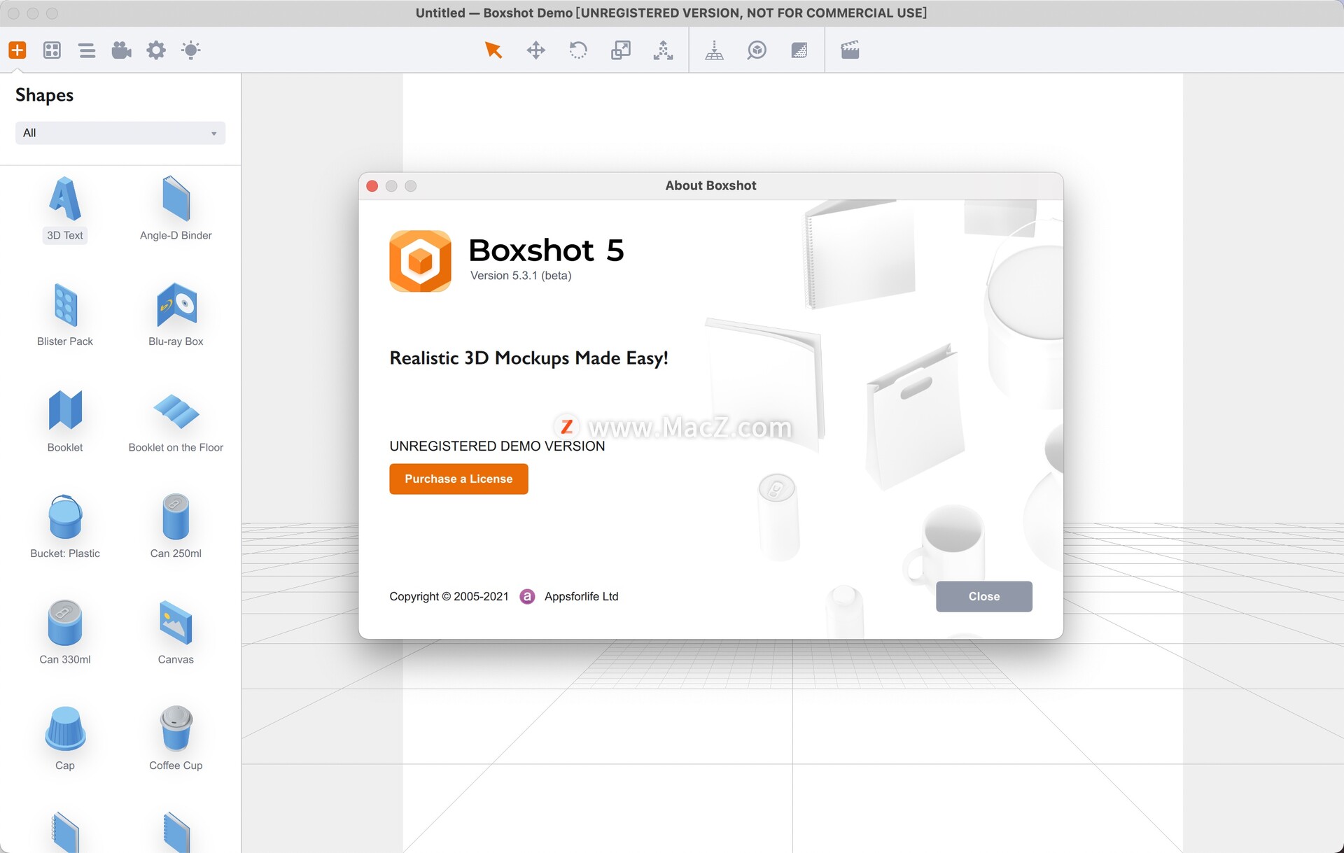 Boxshot 5 for mac(3D包装设计)v5.3.1免费版 - 图1