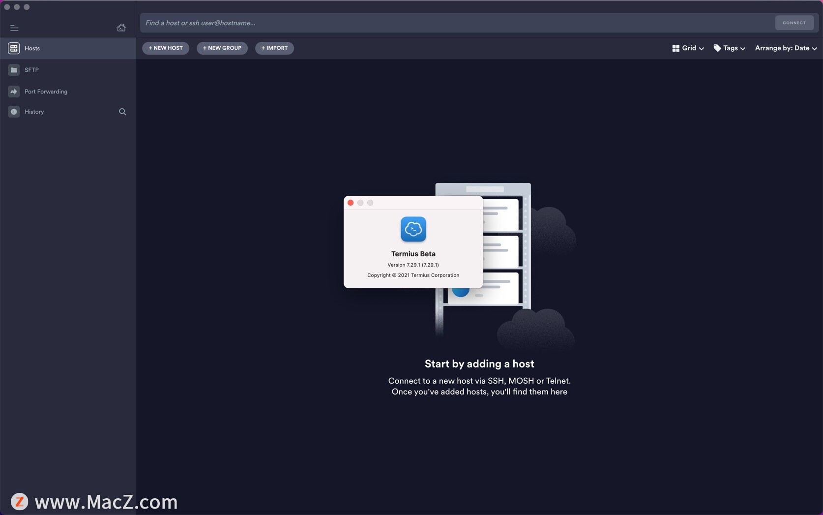 Termius Beta for Mac(强大的跨平台SSH客户端)7.29.1免激活版 - 图1