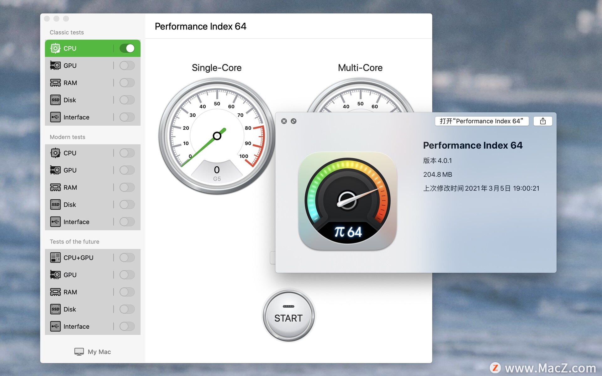 Performance Index 64 Pro for Mac(系统性能监测软件)v4.0.1免激活版 - 图1