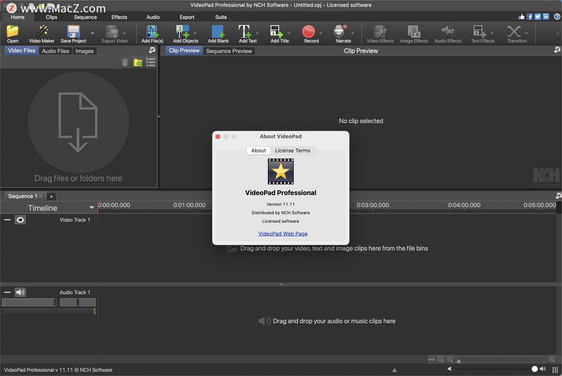 VideoPad Video Editor for Mac(Mac视频编辑工具)11.11 - 图1