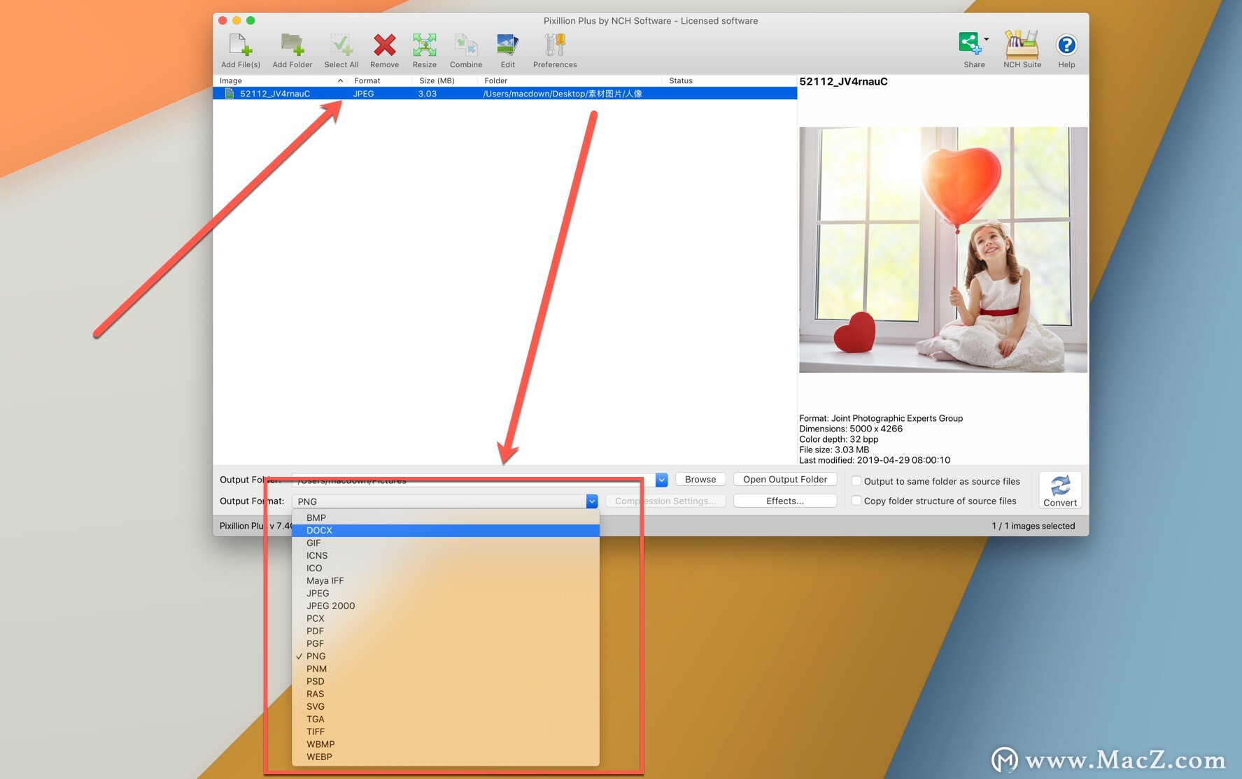 苹果电脑Mac上怎样实现图像文件格式转换？ - 图4