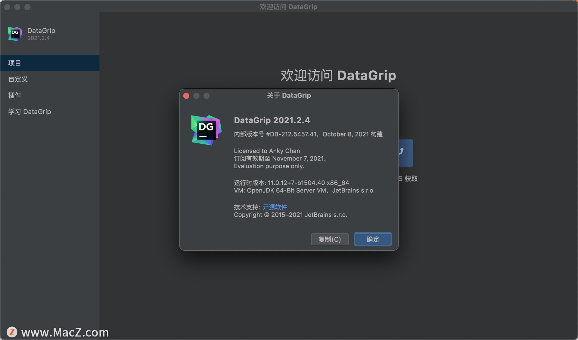 JetBrains DataGrip 2021 for Mac(数据库客户端软件)v2021.2.4中文无限试用版 - 图1