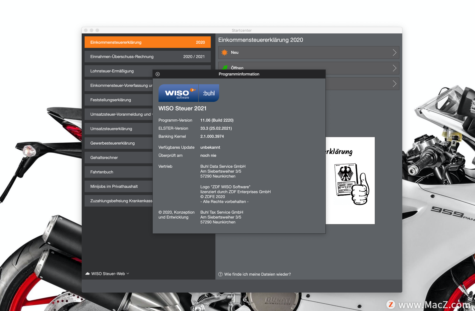 WISO steuer 2021 for mac(税务报表软件)v11.06.2220免激活版 - 图1