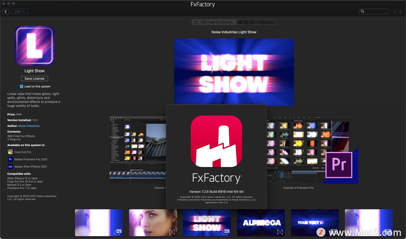 FxFactory 7 Pro for Mac(fcpx/ae/pr视觉特效插件包v7.2.6(6913) - 图1