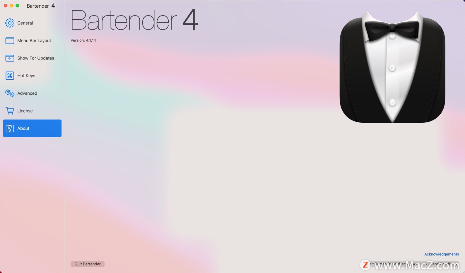 Bartender 4 for Mac(菜单栏应用图标管理神器)v4.1.14 - 图1