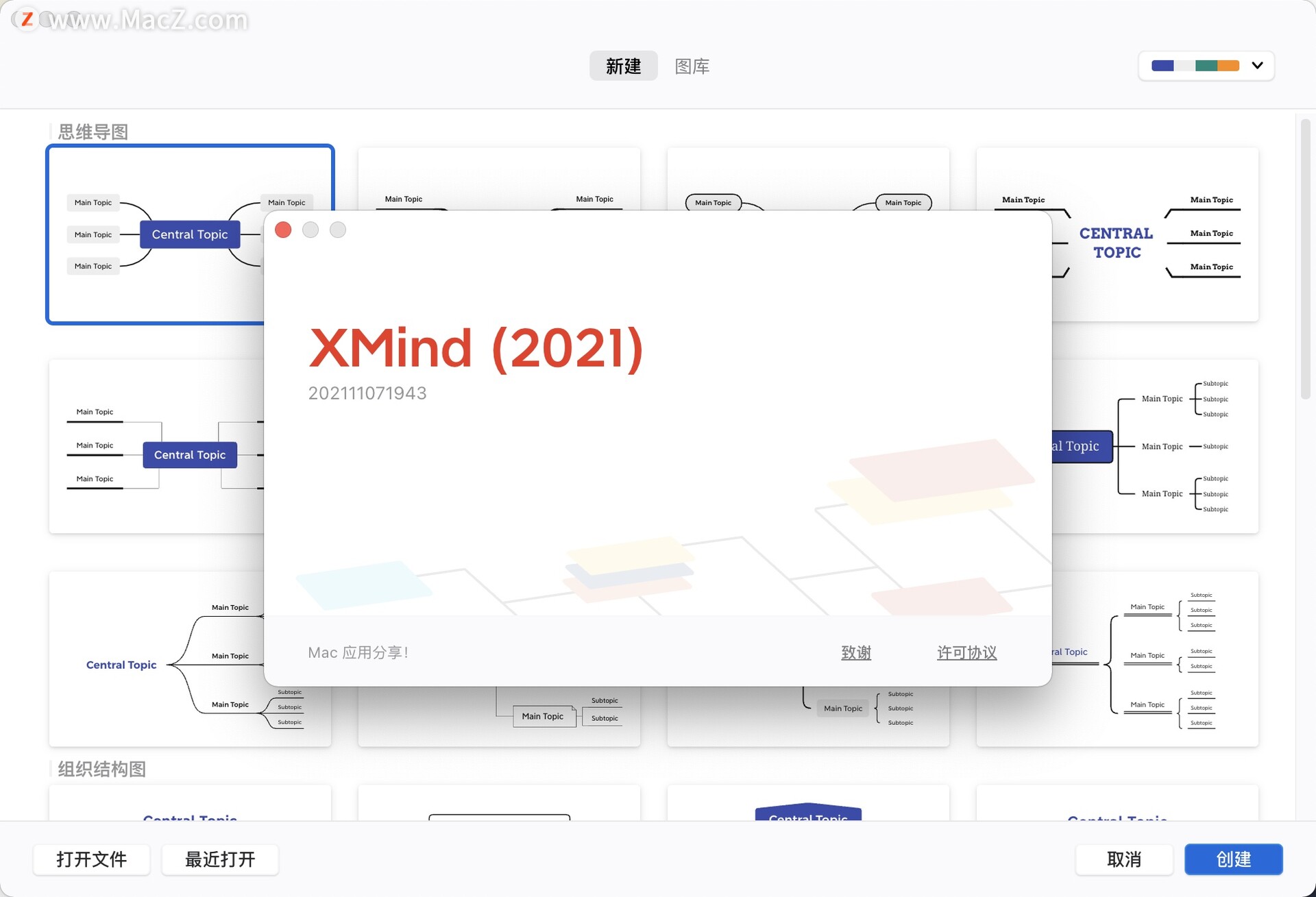 Xmind 2021 Mac中文版 思维导图软件 - 图1