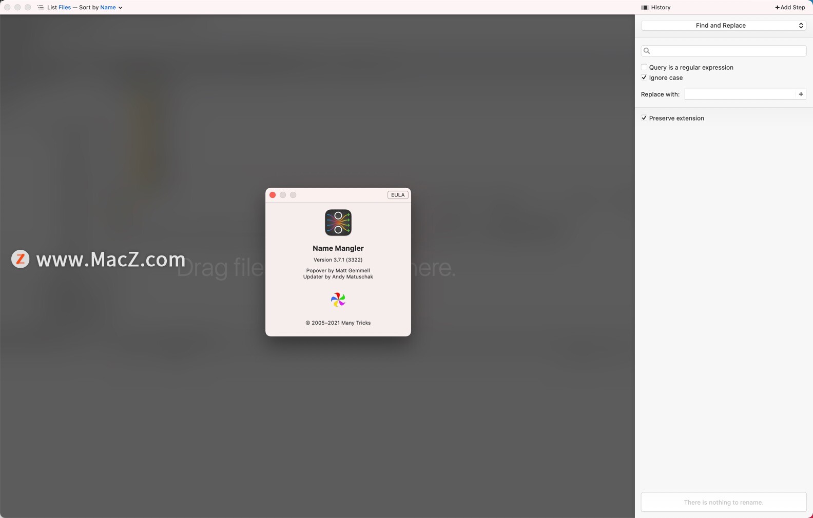 Name Mangler for Mac(批量重命名软件)v3.7.1特别版 - 图1