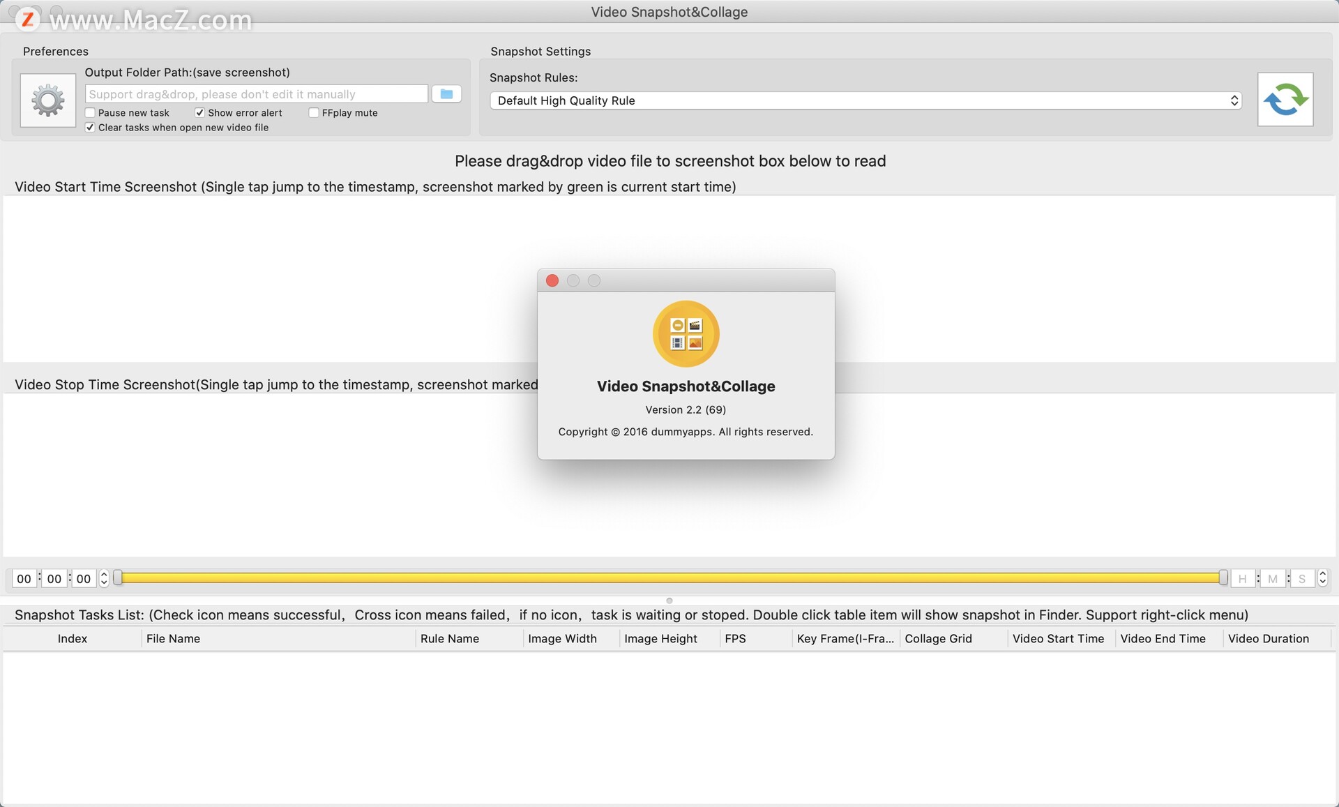 Video Snapshot&Collage for mac(视频快照&拼贴)v2.2激活版 - 图1