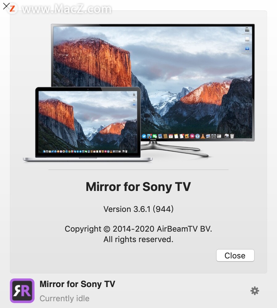 Mirror for Sony TV for mac(索尼电视投屏软件)v3.6.1(944)免激活版 - 图1