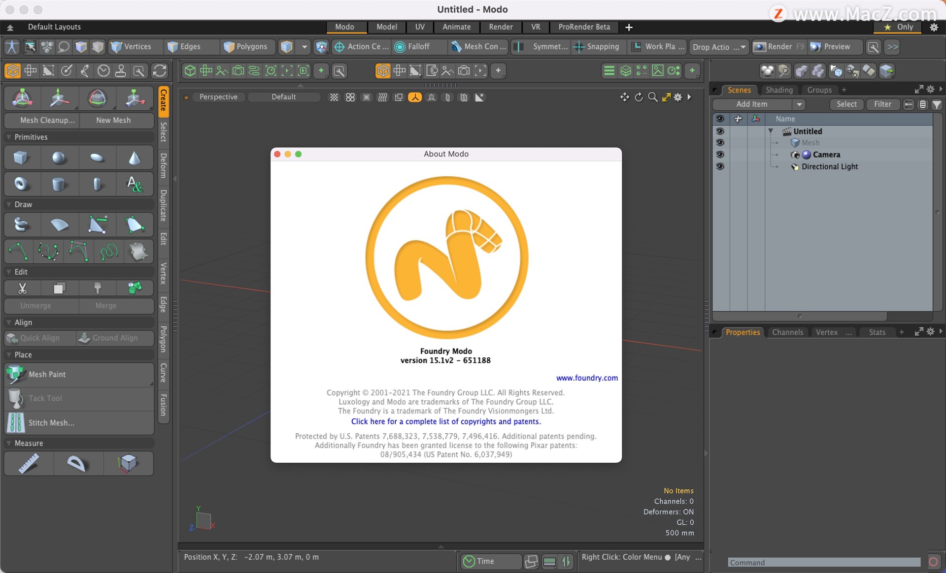 专业三维建模软件 The Foundry Modo 15 for Mac15.1v2 - 图1