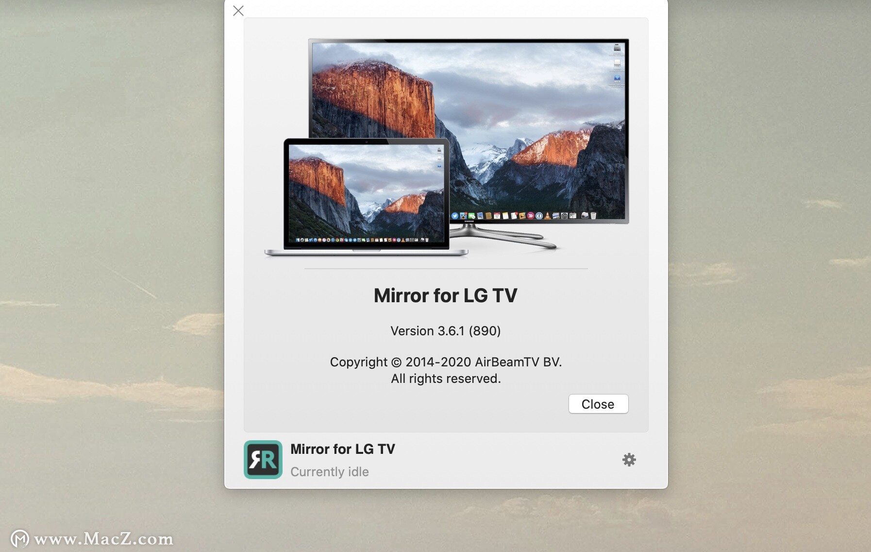 Mirror for LG TV for Mac(LG智能电视投屏软件)v3.6.1免激活版 - 图1