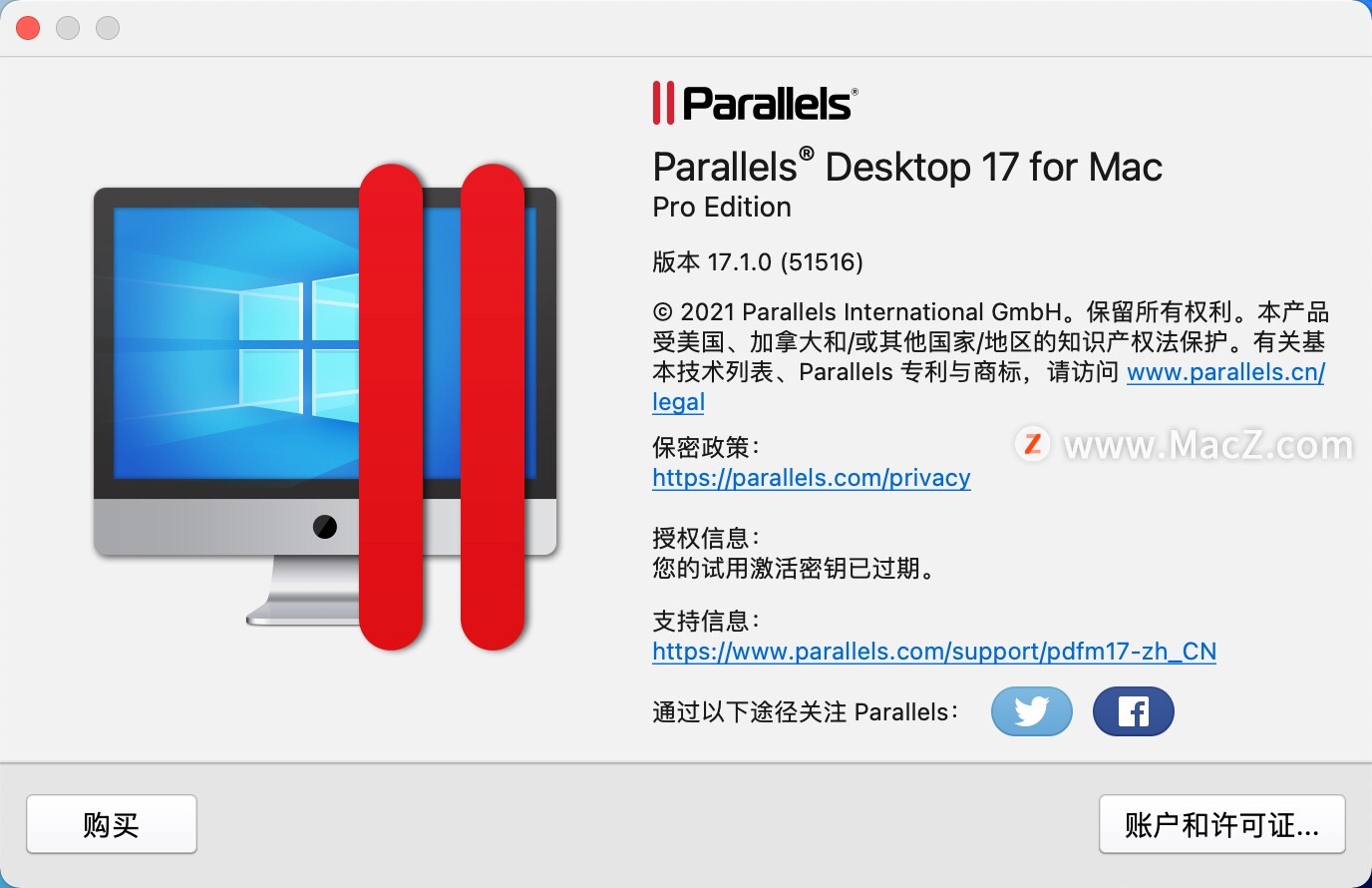 Parallels Desktop 17 for Mac(pd虚拟机)支持M1系统v17.1.0 (51516)永久试用版 - 图1