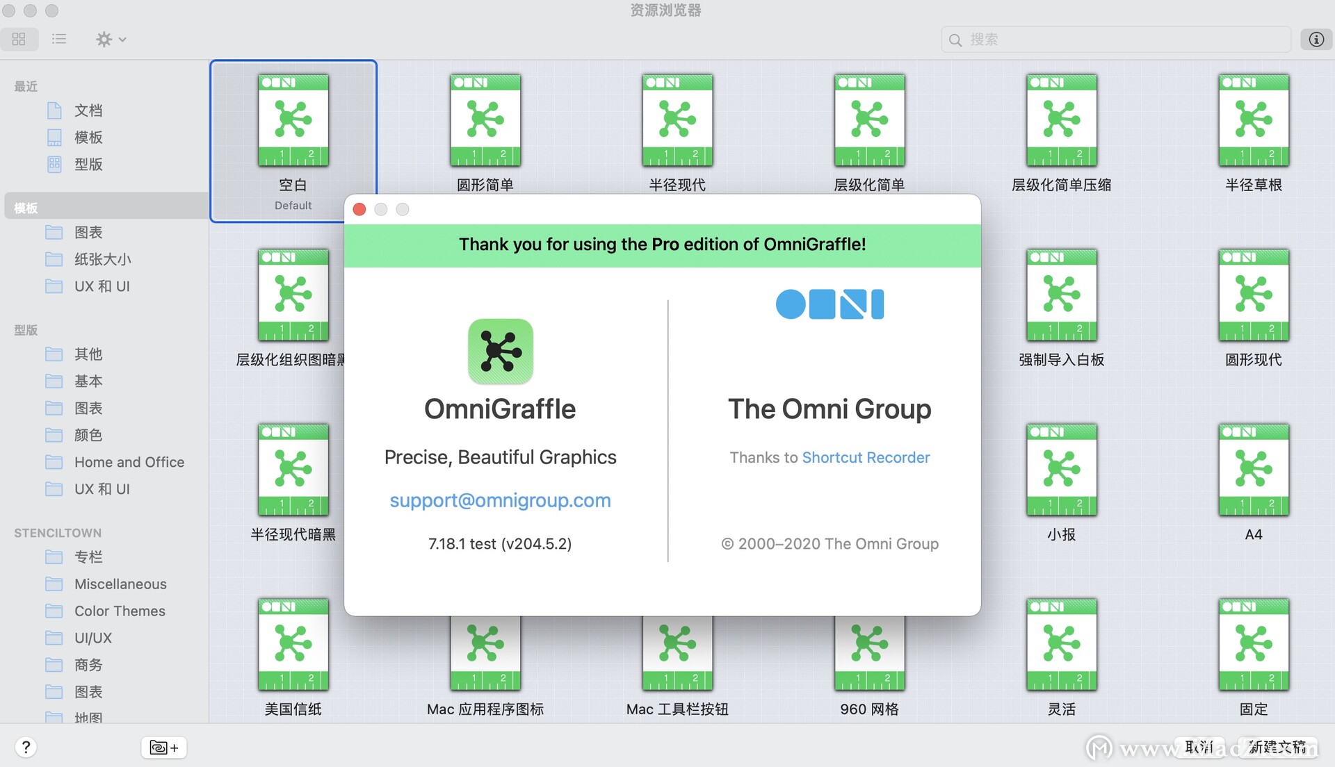 OmniGraffle Pro for mac(专业图表绘制软件)7.18.1(204.5.2)中文激活版 - 图1